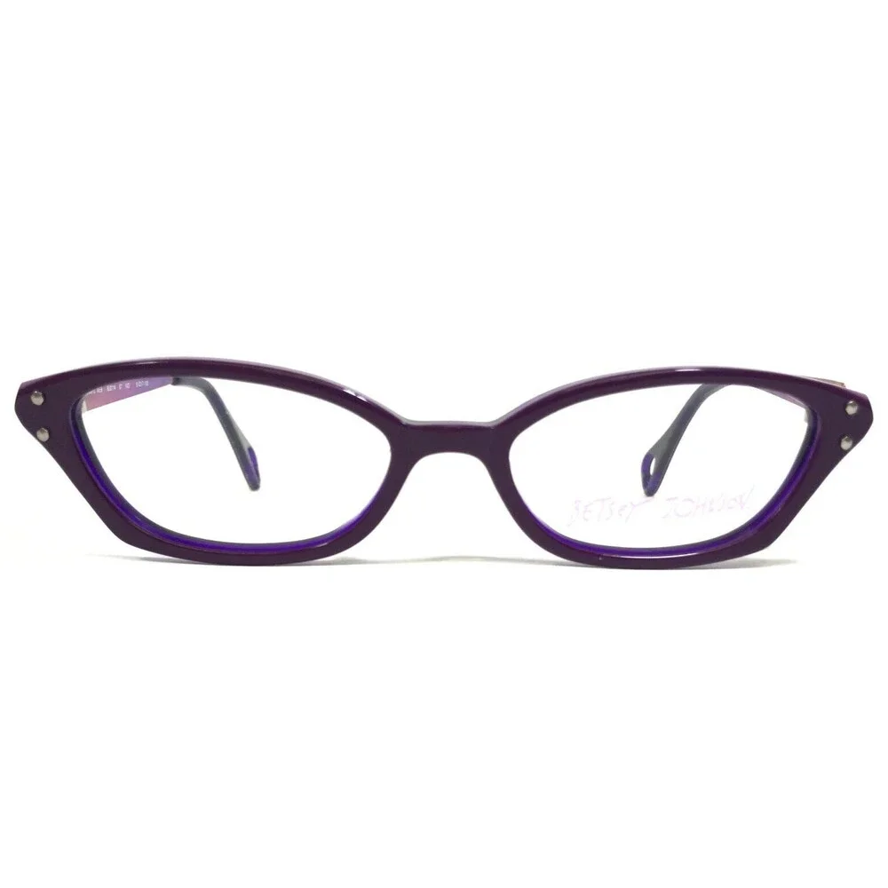 Betsey Johnson Eyeglasses Frames OMBRE WEB BJ0114 07 Purple Cat Eye 51-17-135